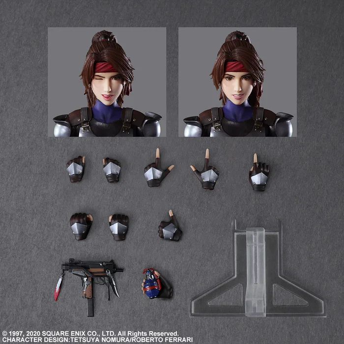 Square Enix Play Arts Kai Final Fantasy VII Remake Jessie & Motorcycle Set - Image 3