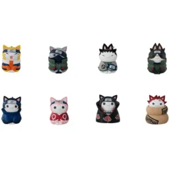 MegaHouse Naruto Nyaruto! Cats Of Konoha Village W/ Premium Can Mascot Box Set
