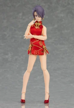 Max Factory Figma Female Body (Mika) With Mini Skirt Chinese Dress Outfit