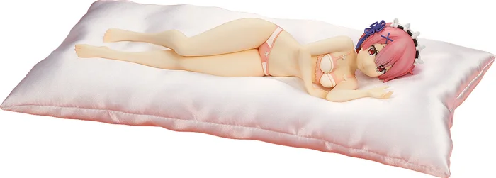 KADOKAWA Re:Zero -Starting Life In Another World- Ram: Sleeping Together Pink Lingerie Ver. 1/7 Scale Figure - Image 9