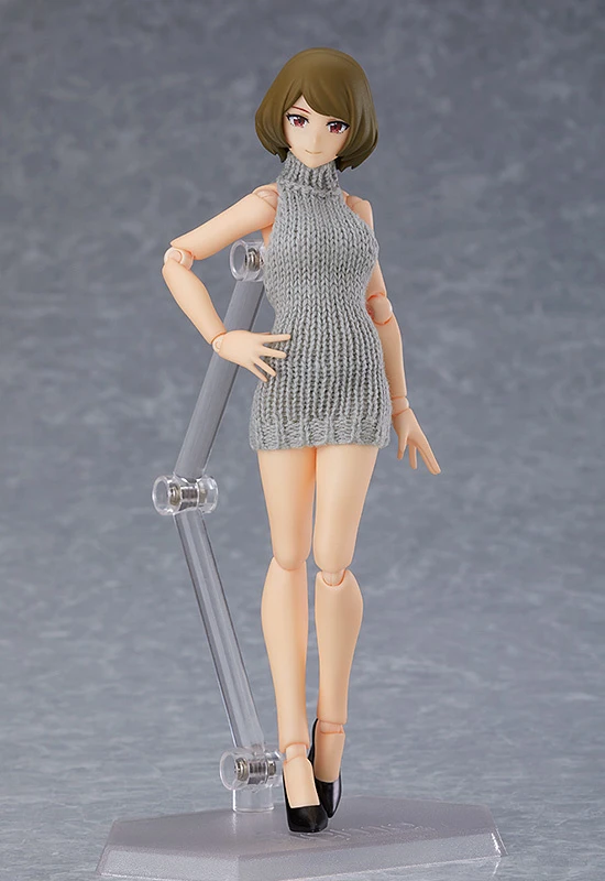 Max Factory Figma Female Body (Chiaki) With Backless Sweater Outfit - Image 3