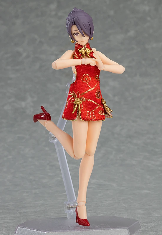 Max Factory Figma Female Body (Mika) With Mini Skirt Chinese Dress Outfit - Image 7