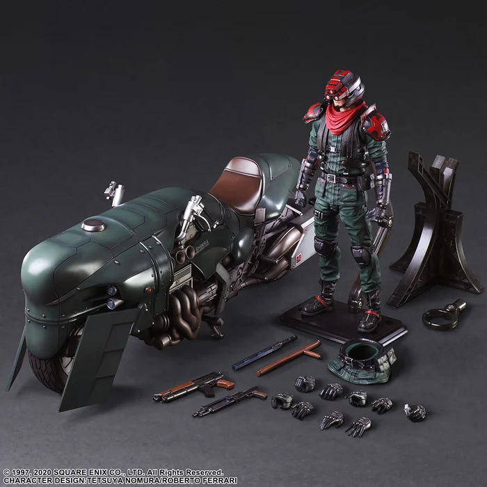 Square Enix Play Arts Kai Final Fantasy VII Remake Shinra Elite Security Officer & Motorcycle Set - Image 5
