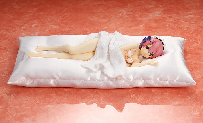 KADOKAWA Re:Zero -Starting Life In Another World- Ram: Sleeping Together Pink Lingerie Ver. 1/7 Scale Figure - Image 3