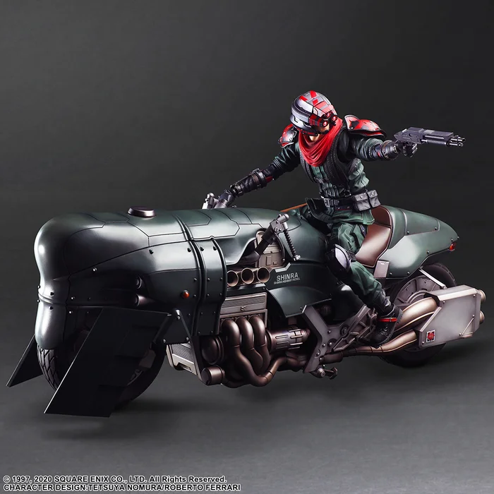Square Enix Play Arts Kai Final Fantasy VII Remake Shinra Elite Security Officer & Motorcycle Set - Image 4