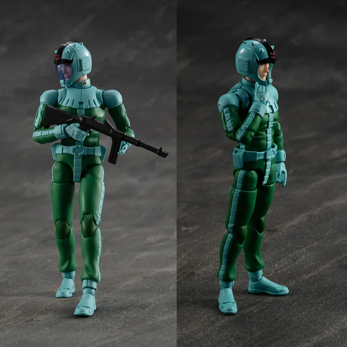 MegaHouse Gundam Military Generation Mobile Suit Gundam Cucuruz Doan's Island & The 08th MS Team Standard Infantry & Infantry Motorbike - Image 4