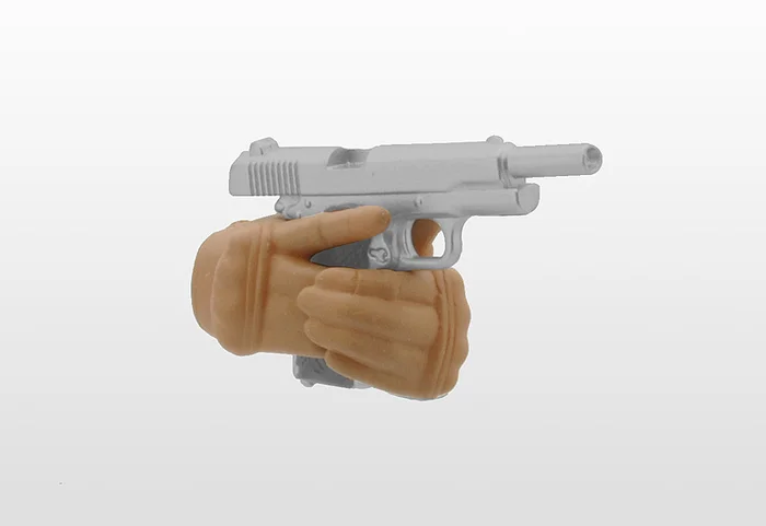 Max Factory LAOP06: Figma Tactical Gloves 2 - Handgun Set (Tan) - Image 8
