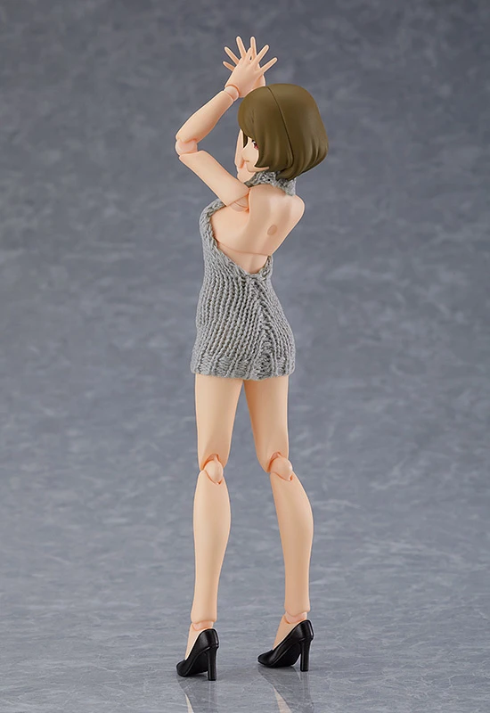 Max Factory Figma Female Body (Chiaki) With Backless Sweater Outfit - Image 4