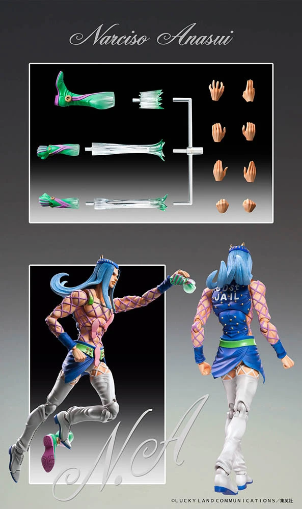 Super Action Statue JoJo's Bizarre Adventure Part 6 Narciso Anasui (Re-run) - Image 5