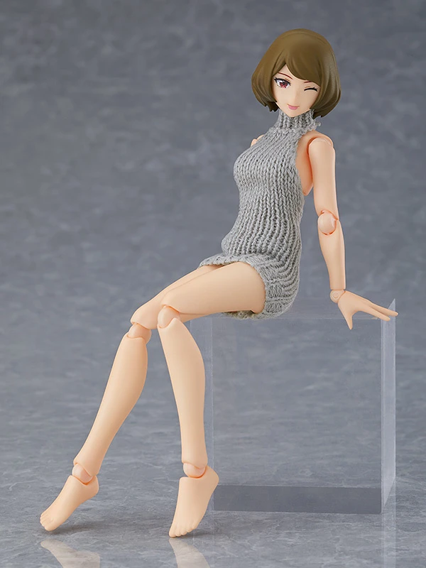 Max Factory Figma Female Body (Chiaki) With Backless Sweater Outfit - Image 5