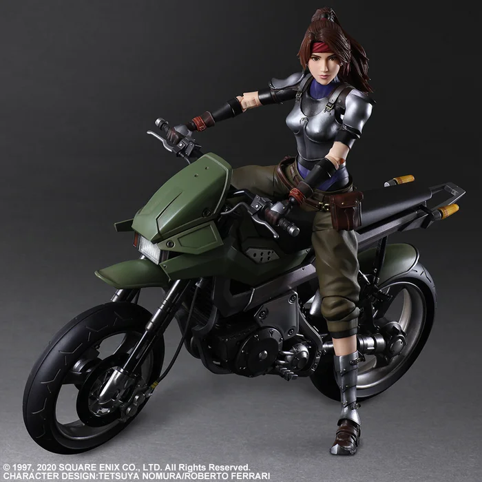 Square Enix Play Arts Kai Final Fantasy VII Remake Jessie & Motorcycle Set