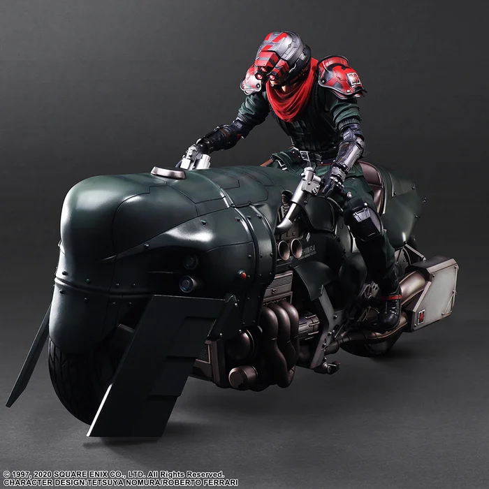 Square Enix Play Arts Kai Final Fantasy VII Remake Shinra Elite Security Officer & Motorcycle Set