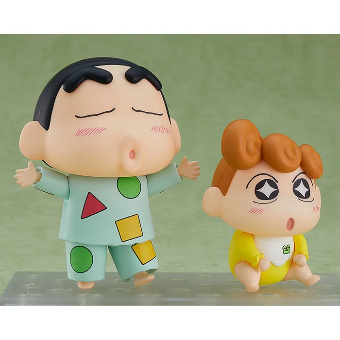 GOOD SMILE COMPANY Nendoroid Crayon Shin-chan Shinnosuke Nohara: Pajama Ver. & Himawari - Image 3