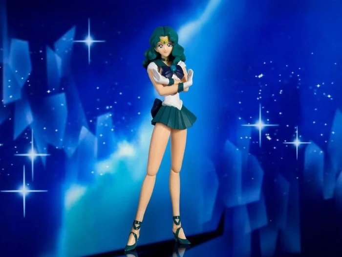 Bandai S.H.Figuarts Pretty Guardian Sailor Moon Sailor Neptune: Animation Color Edition - Image 2